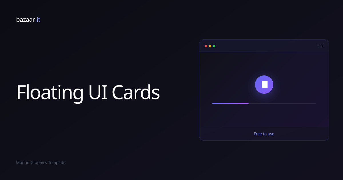 Floating UI Cards | Free Skill | Baz