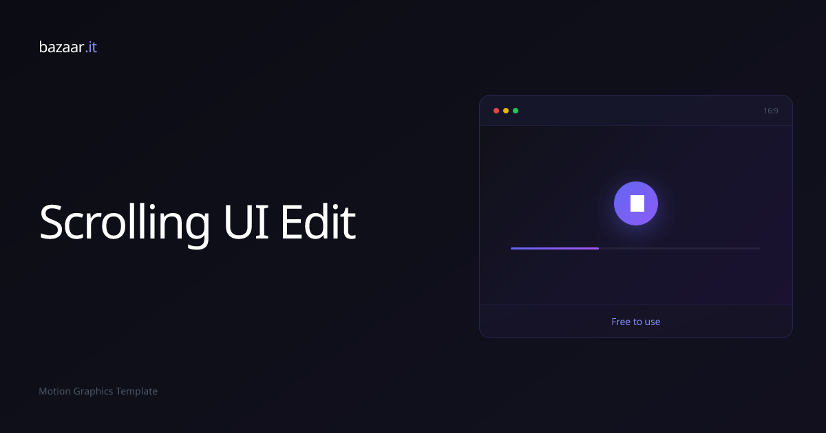 Scrolling UI Edit | Free Skill | Baz